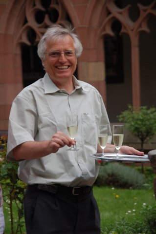 Abschluss mit Sekt